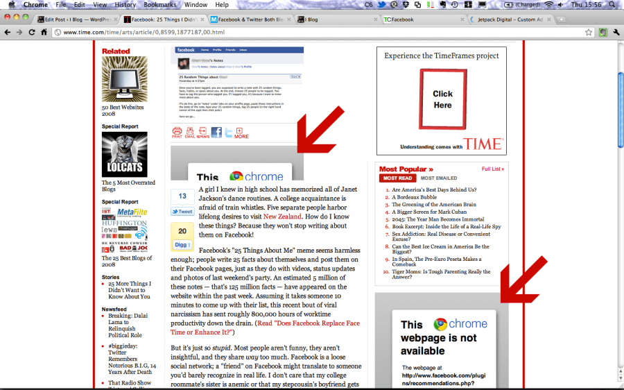 Time without Facebook