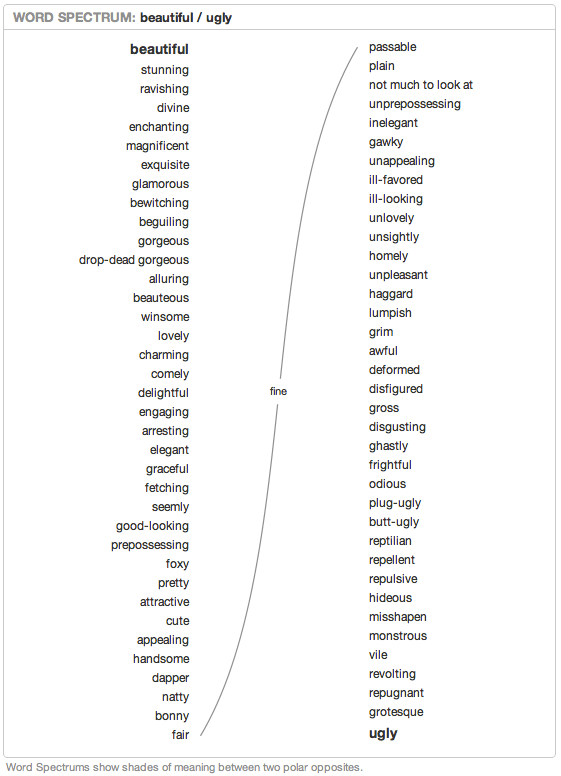 Word Spectrum Mac OS X Dictionary